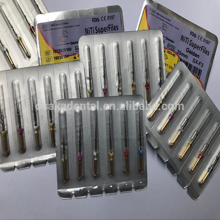 Файлы Osakadental Brand Niti Gold Protaper для машинного и ручного использования