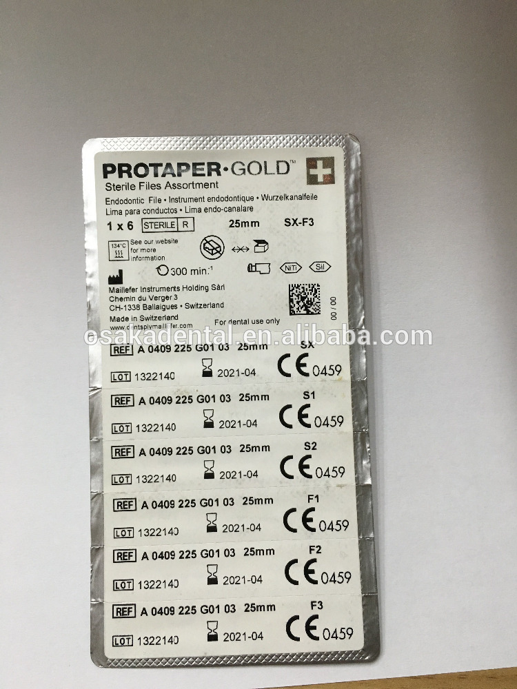 Niti Protaper Gold файлы для лечения зубов