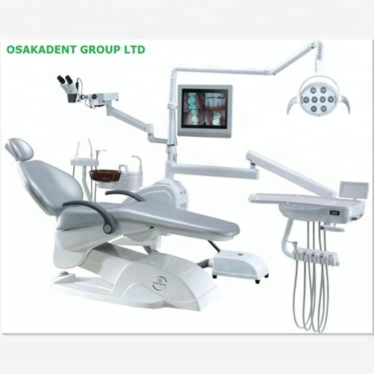 Экономичная стоматологическая установка с дополнительным микроскопом Стоматологическое лабораторное оборудование Стоматологическое кресло высокой моды