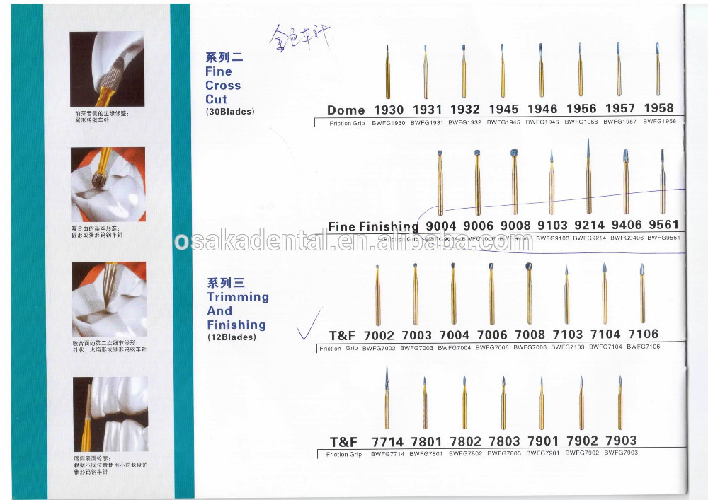 Original Kerr Carbide Bur / высокая скорость / FG / стоматологический бор / хирургический бор