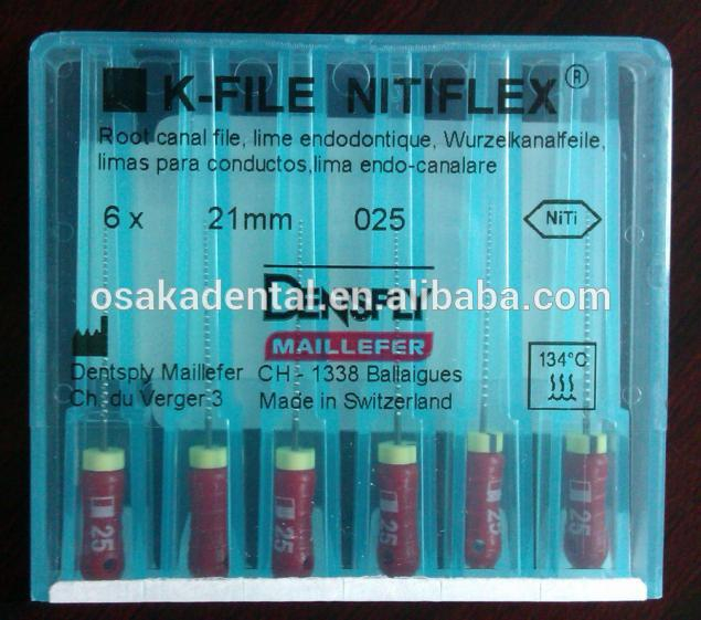 Original Dentsply K-File NITI FLEX (root canal flie) / Стоматологический инструмент / стоматологические файлы