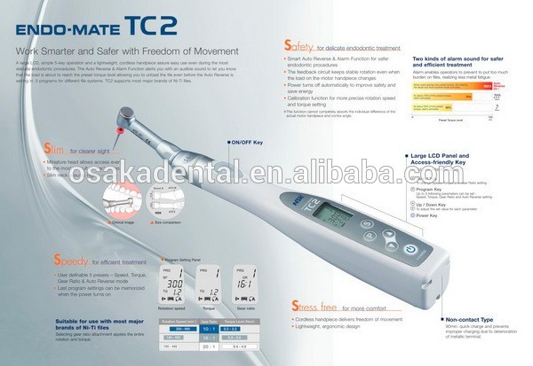 Endo Mate TC2 Беспроводная стоматологическая эндо-моторная терапия / Лечение корневых каналов