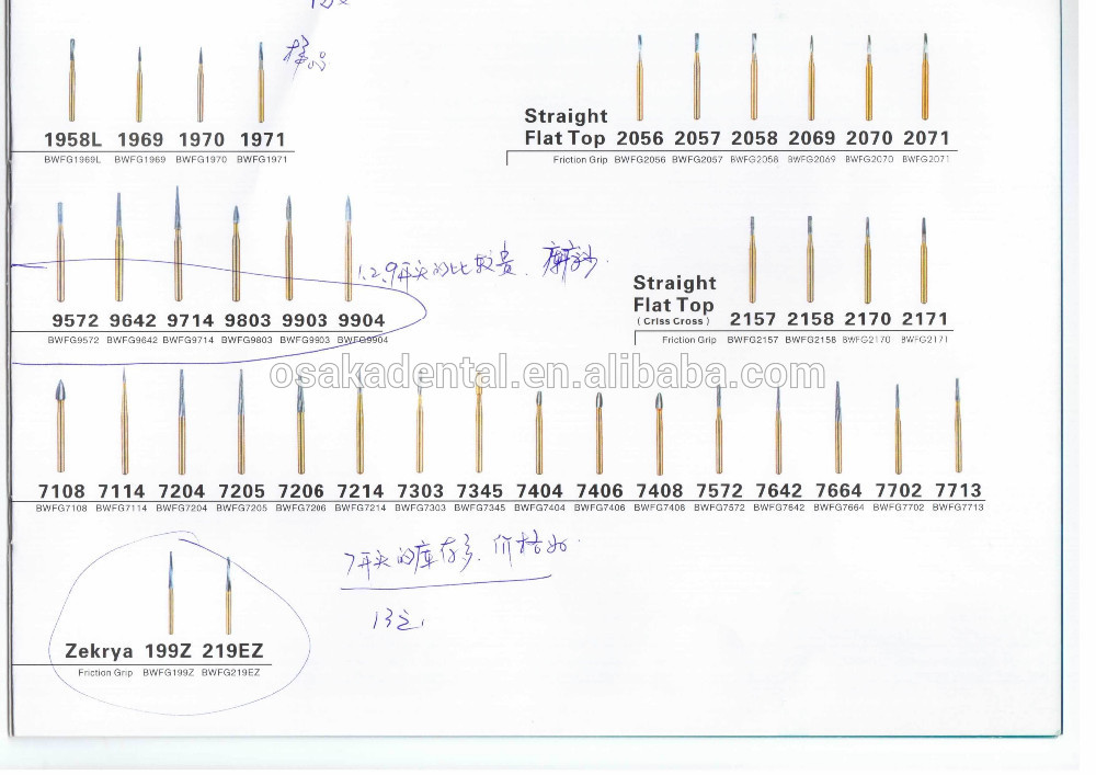 Original Kerr Carbide Bur / высокая скорость / FG / стоматологический бор / хирургический бор