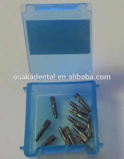 Зубчатая винтовая стойка с золотым покрытием / материал для зубных имплантатов