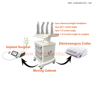Портативное стоматологическое кресло для продвижения с электрохирургическим блоком для резака тканей и аппарата для зубных имплантатов