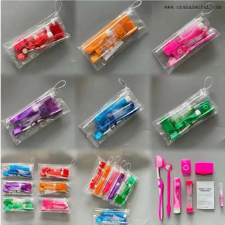 Стоматологический красочный ортодонтический набор с сумкой из ПВХ для ортодонтического лечения