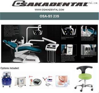 Комплект стоматологической установки с полной опцией. Роскошная стоматологическая установка для стоматологической клиники OSA-S5, опция 22S.