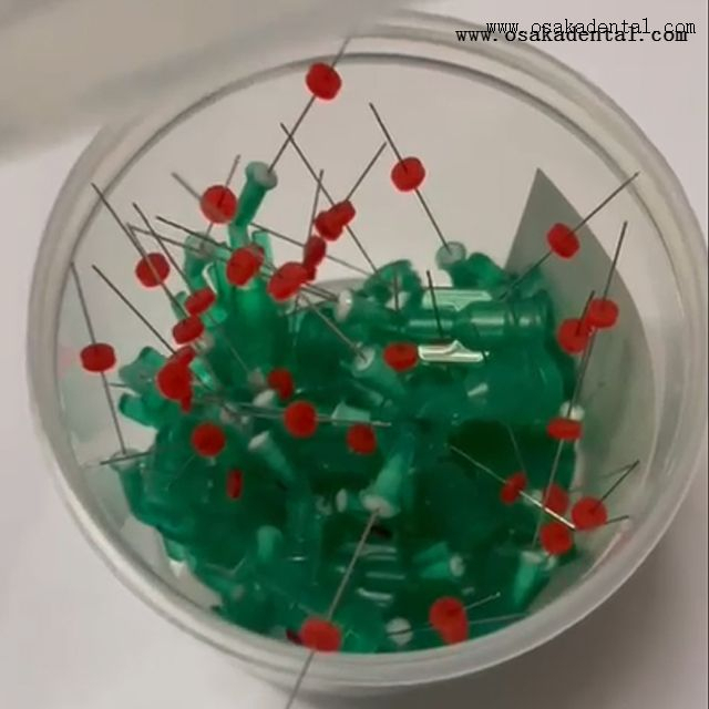 Одноразовый набор стоматологических игл с боковой вентиляцией, характеристики 21G/23G/25G