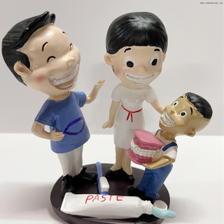 Новое украшение для стоматологического кабинета, фигурка стоматолога и маленькой девочки, украшение, профессиональный декор для стоматологической клиники