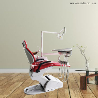 Красный цвет стоматологический стул для стоматологической клиники