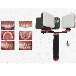 Светильник для стоматологической фотографии и держатель для мобильного телефона