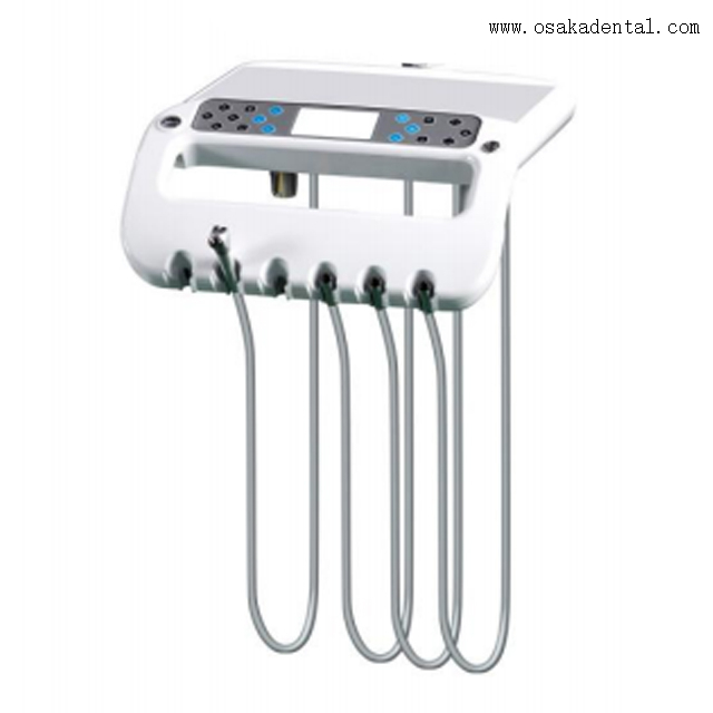 Высококлассное стоматологическое кресло фиолетового цвета от стоматологического кресла OSAKA с аппаратом для отбеливания зубов и стоматологическим альгиантом