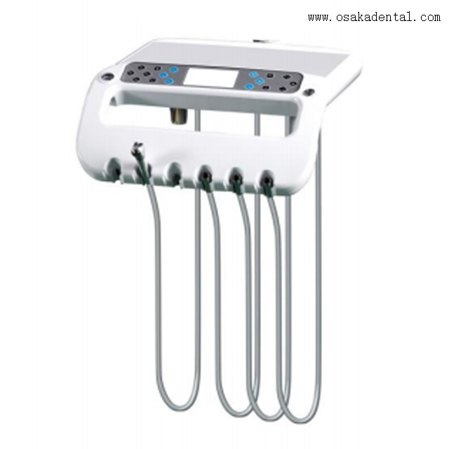 Высококлассное стоматологическое кресло фиолетового цвета от стоматологического кресла OSAKA с аппаратом для отбеливания зубов и стоматологическим альгиантом