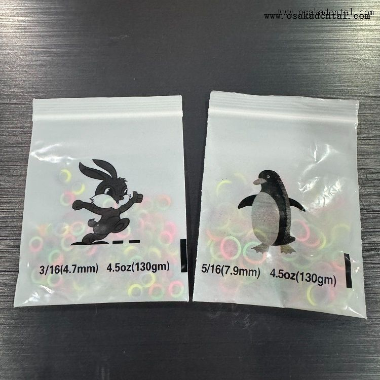 Двойные цветные стоматологические ортодонтические эластомерные уплотнительные кольца для брекетов с резиновой лентой