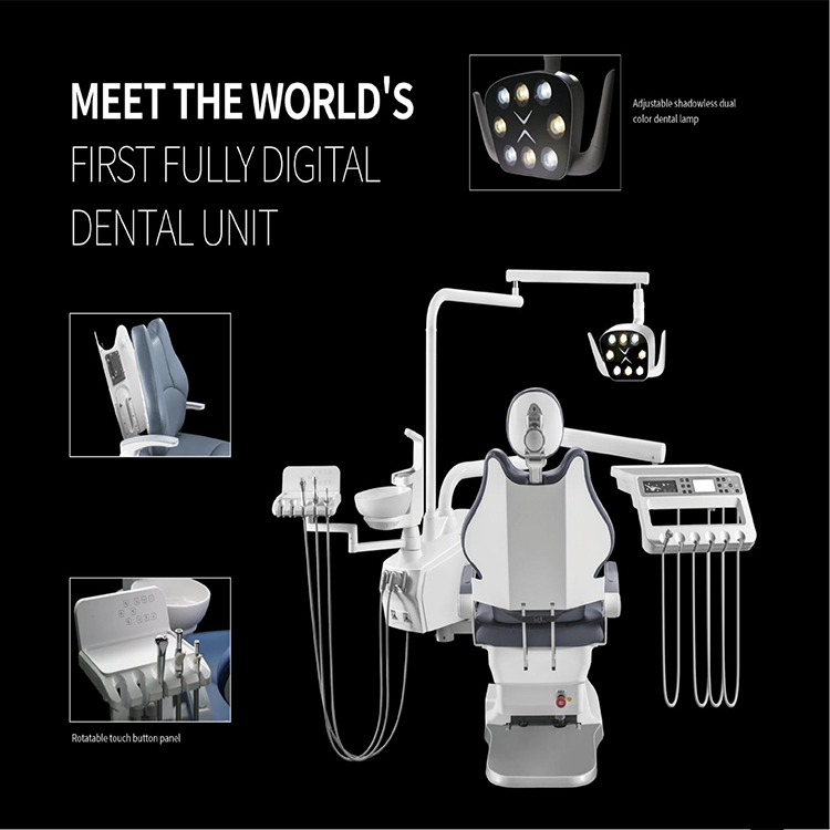 Стоматологическое кожаное стоматологическое кресло с сиденьем большой ширины и идеальным решением для высокого спроса