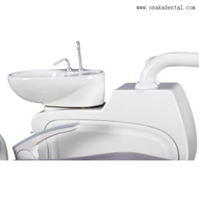 Высококлассное стоматологическое кресло фиолетового цвета от стоматологического кресла OSAKA с аппаратом для отбеливания зубов и стоматологическим альгиантом