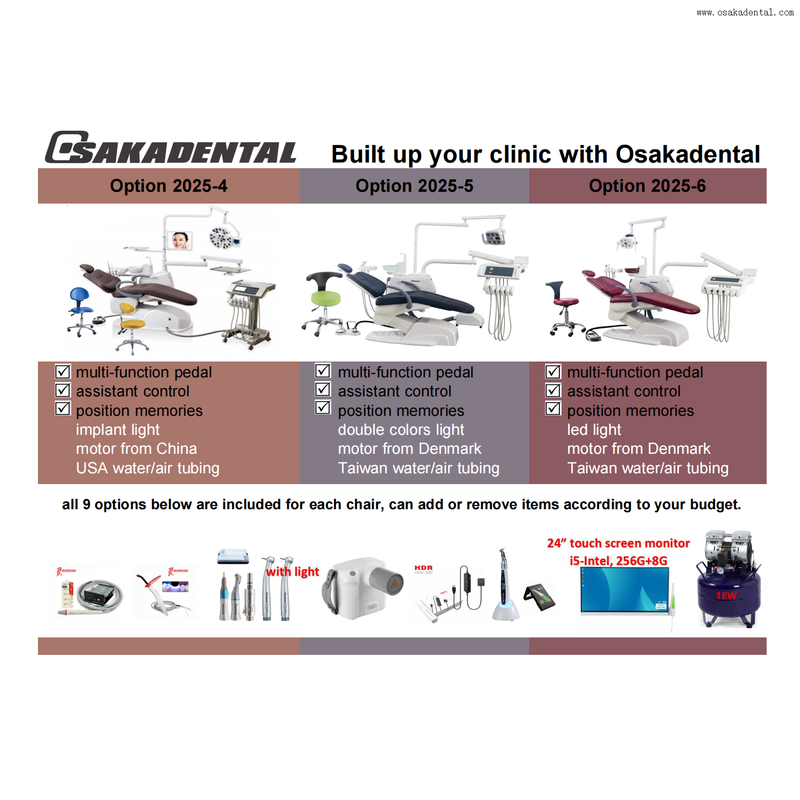 Роскошная стоматологическая установка, сертифицированная CE, с 24-дюймовым сенсорным монитором