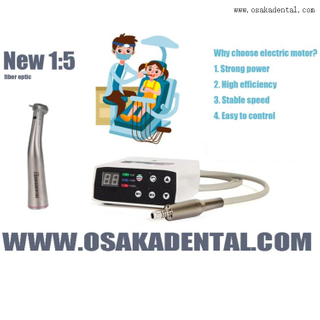 Стоматологический электродвигатель без бурша с новым угловым оптоволоконным кабелем 1:5
