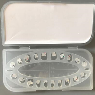 Стоматологический керамический ортодонтический кронштейн эластичный