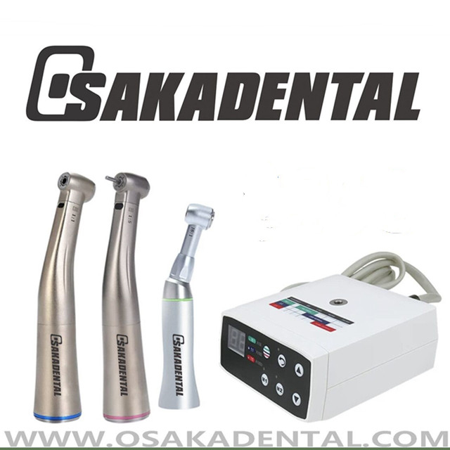 Безбуршовый электродвигатель с угловым хирургическим наконечником