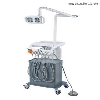 Портативная стоматологическая установка с 8 светодиодными лампами