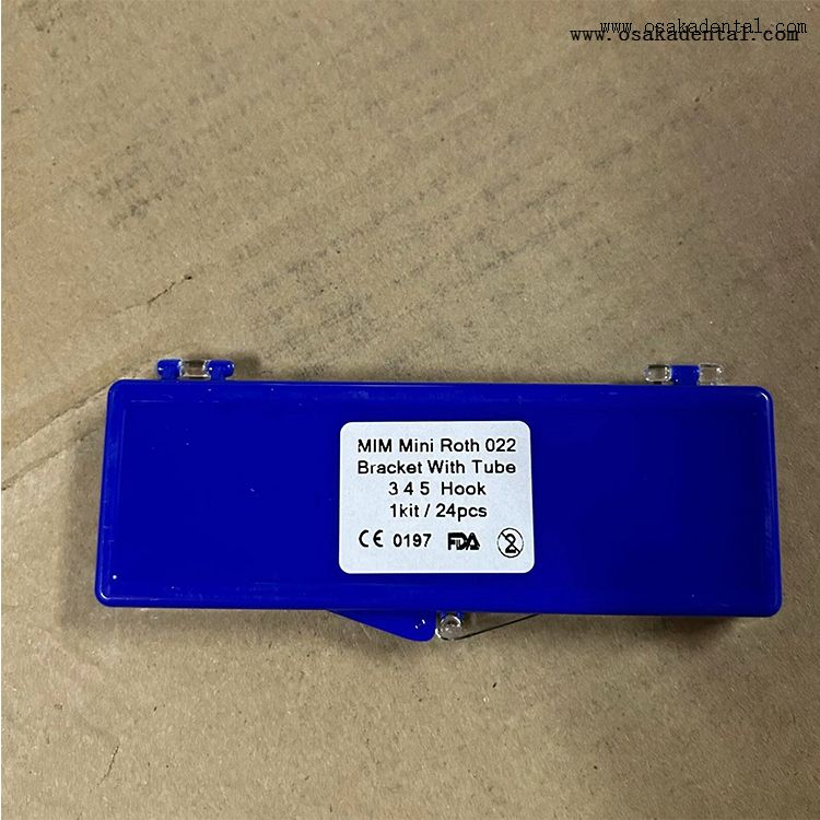 Стоматологический ортодонтический кронштейн с буккальными трубками 4 шт.