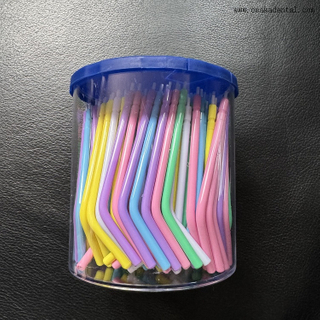 Стоматологические одноразовые красочные насадки для шприцев, упаковка в бутылку, 250 шт.