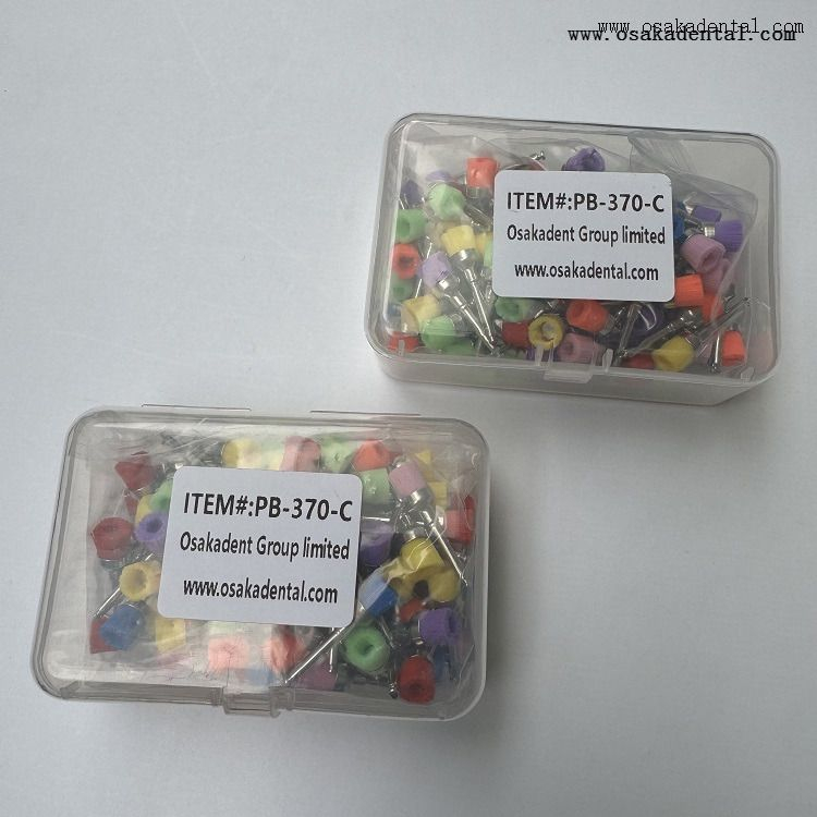 Стоматологическая красочная качественная щетка с плоской чашей в стиле защелки PB-370-C