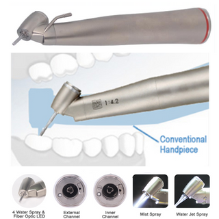 Волоконно-оптическое светодиод 1: 4.2 Внешний стоматологический электрический Micro Motor используется низкоскоростной угловой наконечника