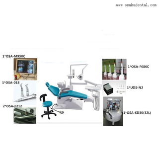 Экономичное стоматологическое кресло с стоматологическим воздушным компрессором и оральной камерой