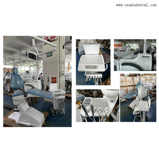 Стоматологическое кресло с подвижной тележкой и коробкой для салфеток