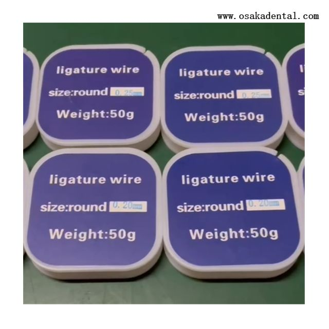 Стоматологическая ортодонтическая лигатурная проволока для брекетов