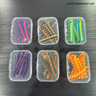 Стоматологическая ортодонтическая двухцветная лигатурная стяжка