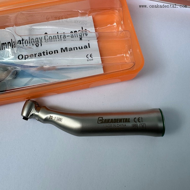 Угловой светодиод для стоматологического имплантата 20:1 из нержавеющей стали