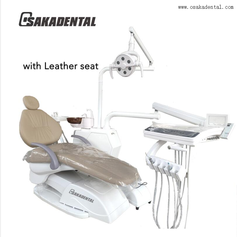 Стул мягкой кожи и высококачественный стоматологический стул с высокой классовой сенсорной системой