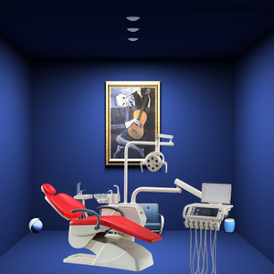 Стоматологический стул с сенсорным экраном приборной лоток