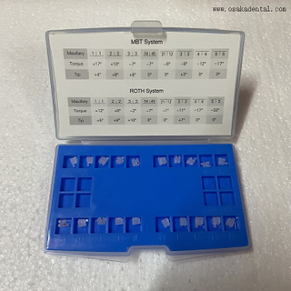 Стоматологическая ортодонтия Керамический брекет с сетчатым основанием ROTH/MBT OSA-F690-Ice