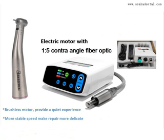 Стоматологический электродвигатель без бурша с противоположным углом 1:5 