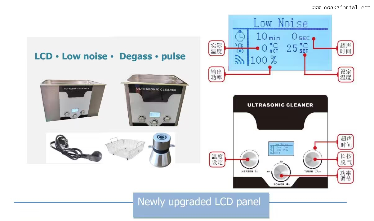 Мощный ультразвуковой очиститель разного размера