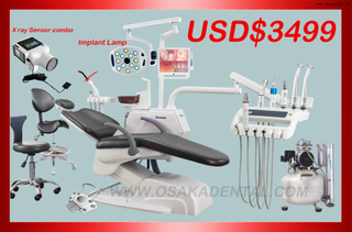Стоматологическое кресло из искусственной кожи с высокой спинкой и технологией отзывчивых кнопок