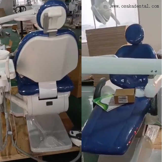 Эргономичное стоматологическое кресло для пациента – мягкая кожа и регулируемое светодиодное освещение для оптимального комфорта