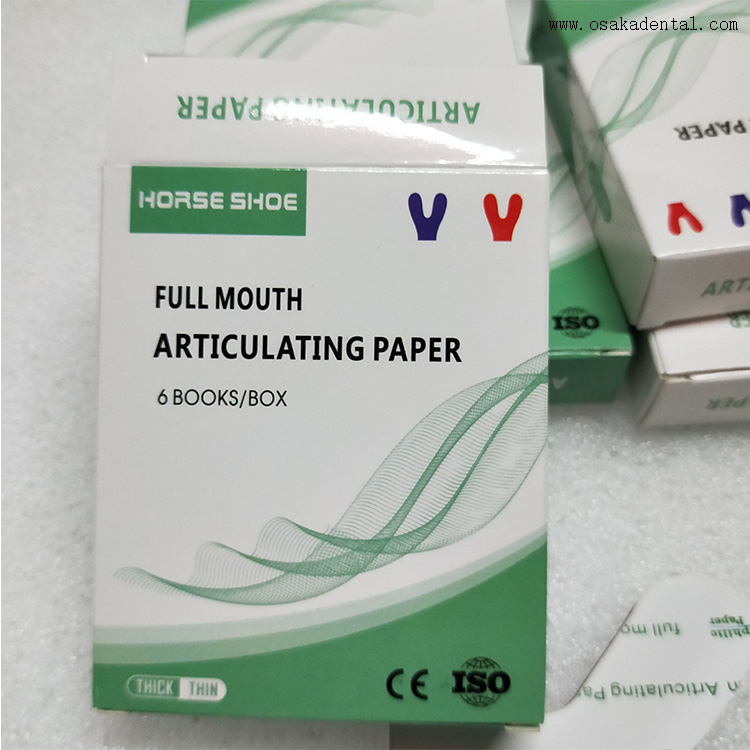Артикуляционная бумага для подков с полным ртом