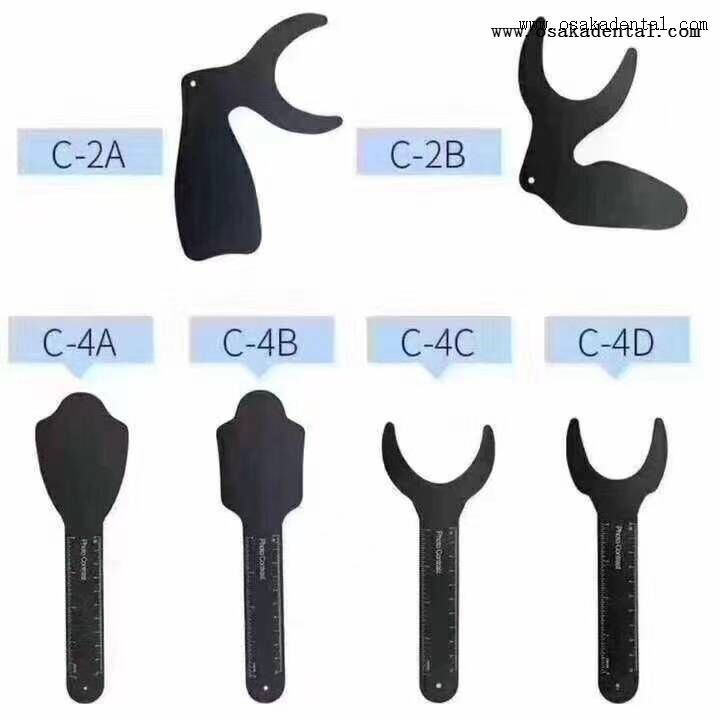 Стоматологическая фотография на контрастном черном фоне, автоклавируемый материал