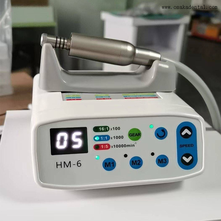 Кнопочный бесщеточный стоматологический электродвигатель