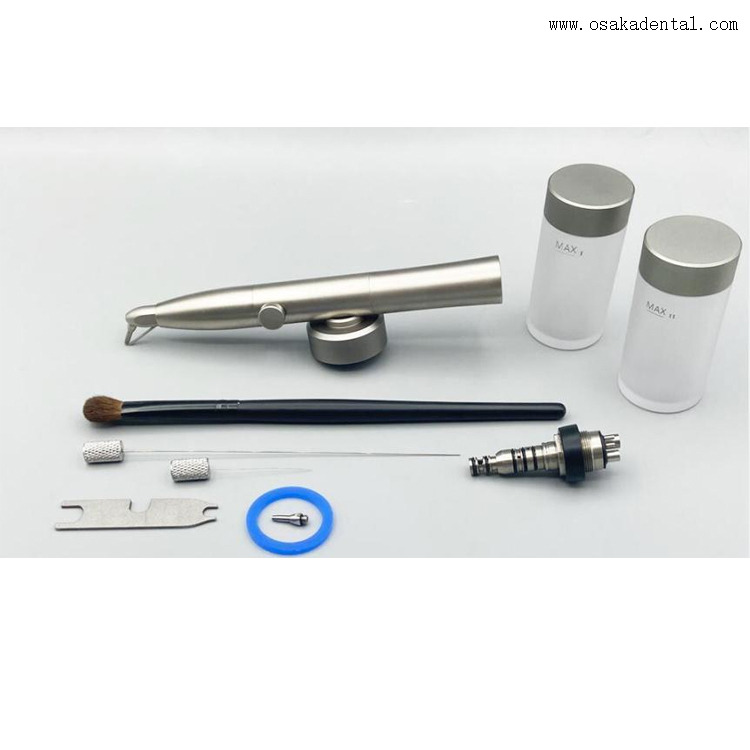 Отбеливание зубов, пескоструйный аппарат, глинозем, стоматологический воздушный полировщик, пневматический абразивный мастер, шлифовальный пистолет