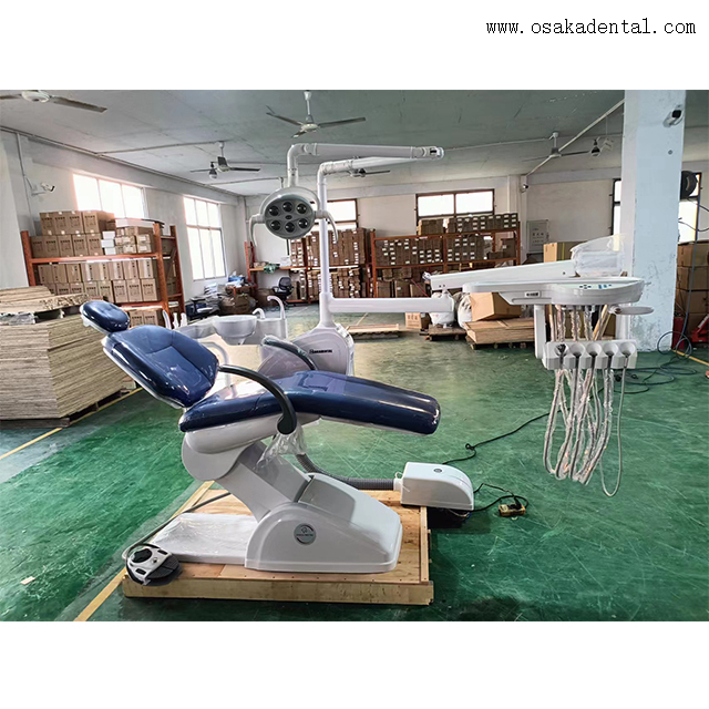 Эргономичное стоматологическое кресло для пациента – мягкая кожа и регулируемое светодиодное освещение для оптимального комфорта