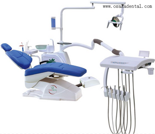 Стоматологический стул со светодиодной лампой с контролем помощи и одиночной рукой и с кожей из микрофибры