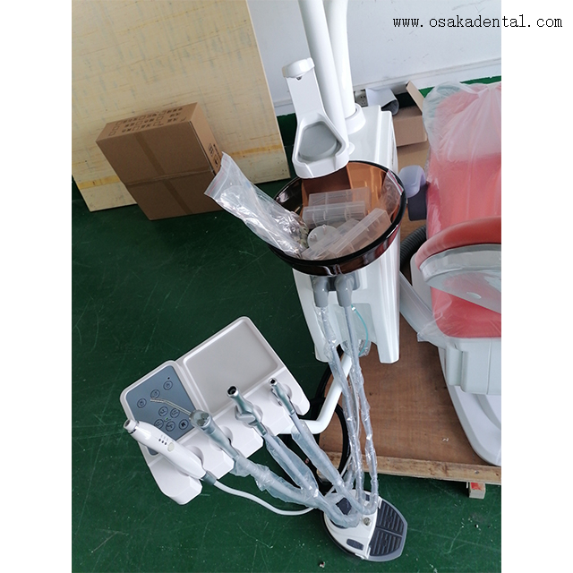 Роскошное стоматологическое кресло с верхним лотком для инструментов 