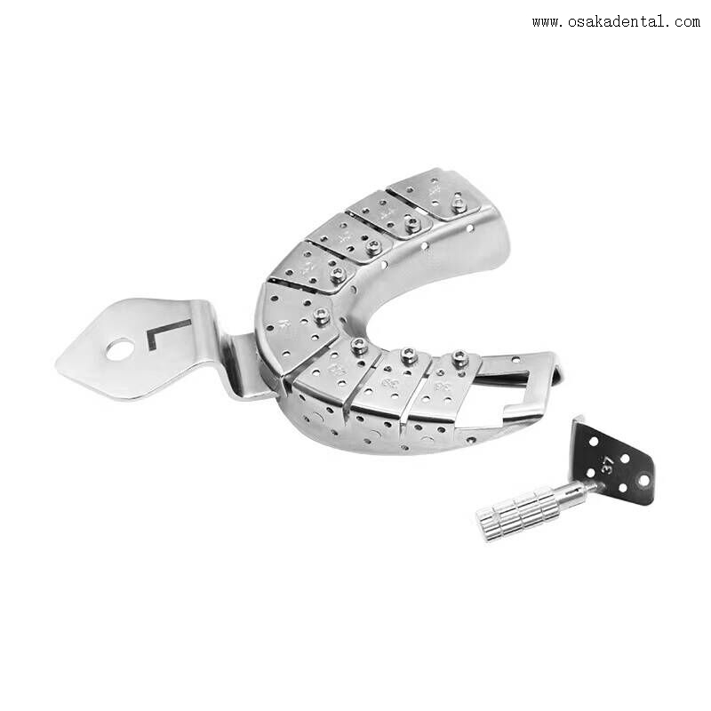 Профессиональные слепочные ложки для зубных имплантатов, изготовленные из высококачественной нержавеющей стали.