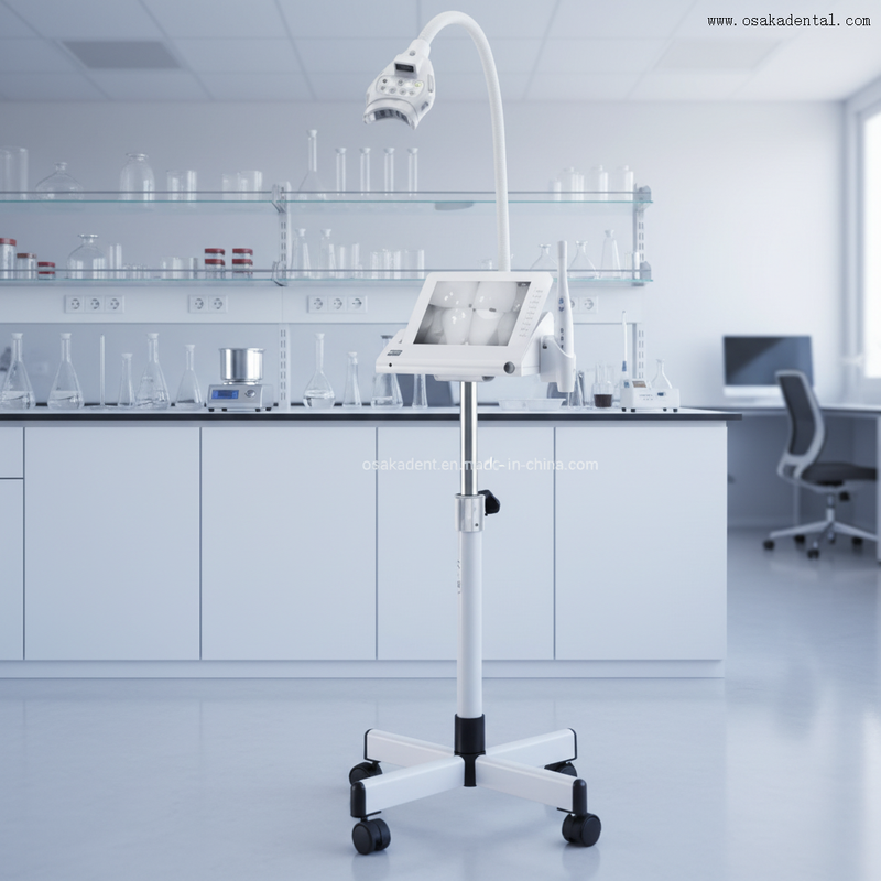 Профессиональный светодиодный аппарат для отбеливания зубов с регулируемой интенсивностью холодного света, быстрое удаление пятен, безопасный уход за полостью рта